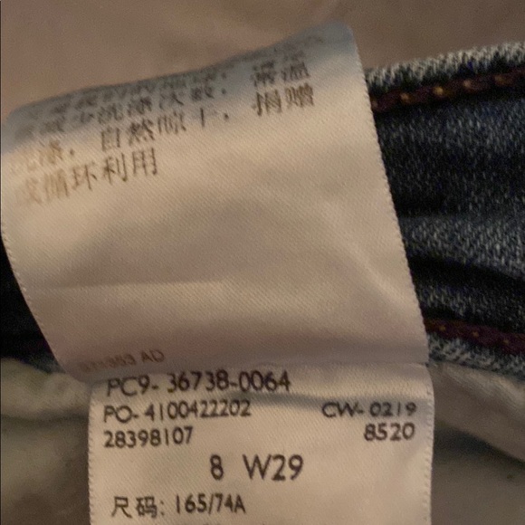 Levi's Blue Ankle Cropped Jeans Classic Style - Picture 3 of 4